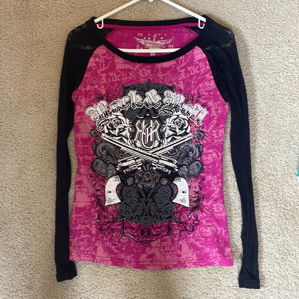 Rock & Roll Cowgirl  Panhandle Slim M Long Sleeve T